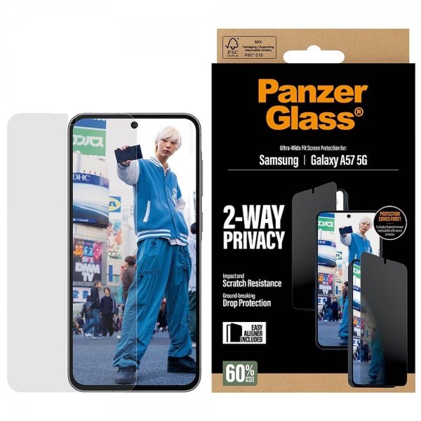 PanzerGlass Samsung Galaxy A57 näytönsuoja Ultra-Wide Fit Privacy EasyAligner