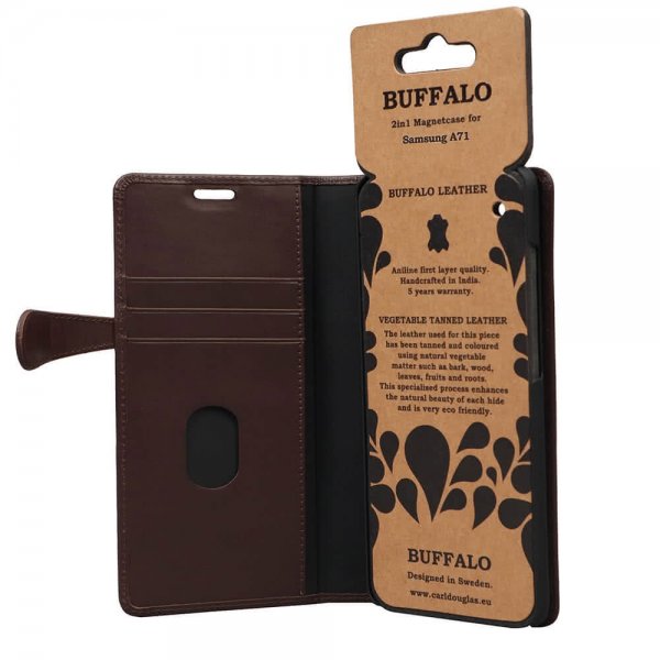 Buffalo Samsung Galaxy A71 Kotelo Buffalo Irrotettava Kuori Ruskea