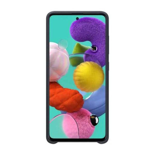 Samsung Galaxy A71 Suojakuori Silikoni Musta