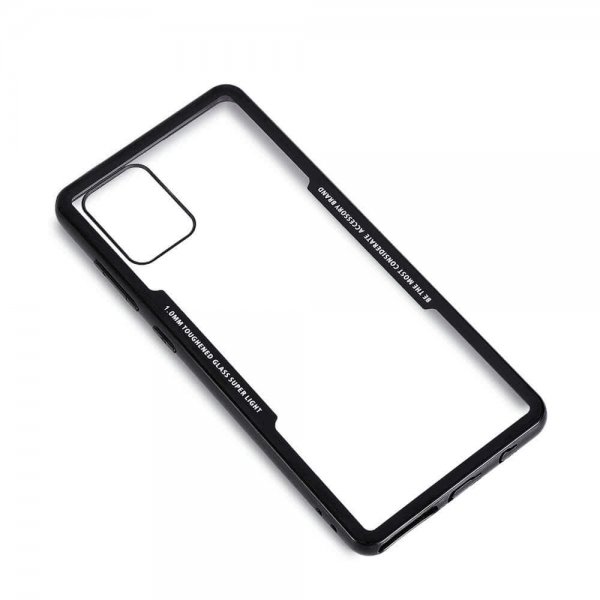 Samsung Galaxy A71 -kuoret, panssarilasi, musta