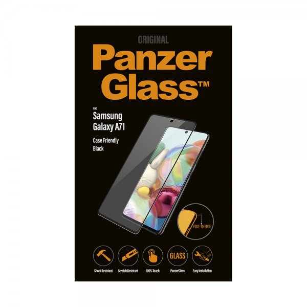 PanzerGlass Samsung Galaxy A71 -näytönsuoja CaseFriendly Edge-to-Edge