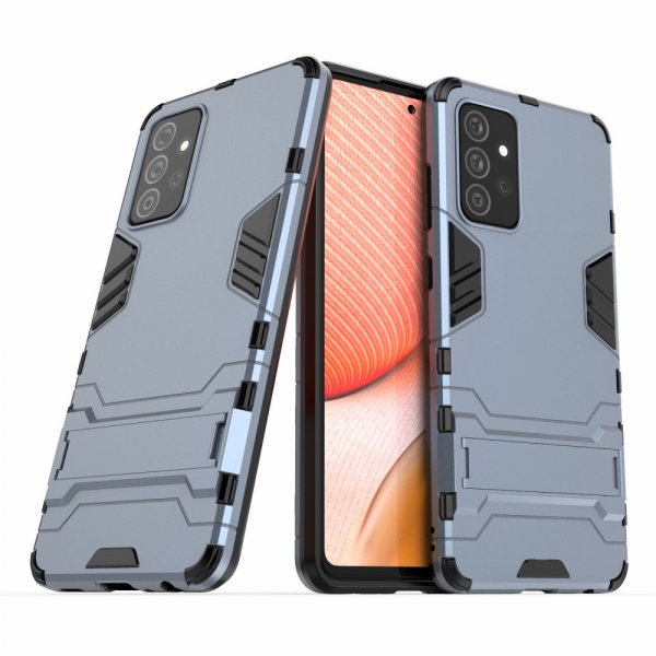 Samsung Galaxy A72 Kuori Armor Jalustatoiminnolla Sininen