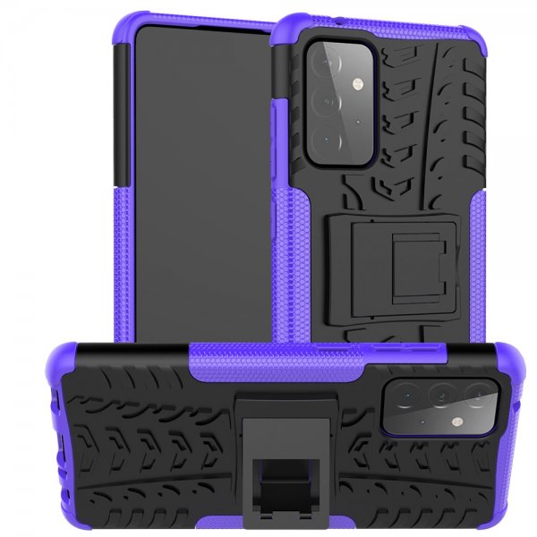 Samsung Galaxy A72 Kuori Rengaskuvio Jalustatoiminto Violetti