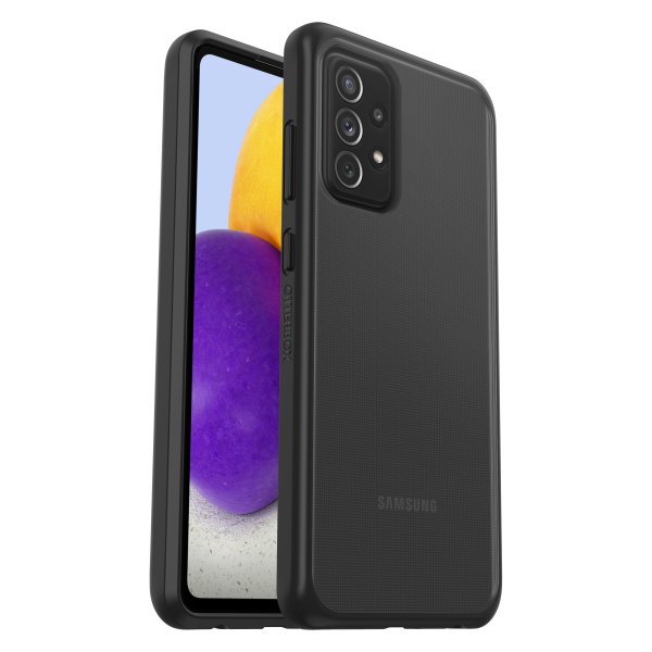 Otterbox Samsung Galaxy A72 -suojakuori React, musta kristallinhohtoinen