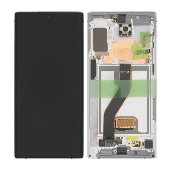 Samsung Galaxy Note 10 Plus näyttö LCD-näytöllä alkuperäinen - Valkoinen