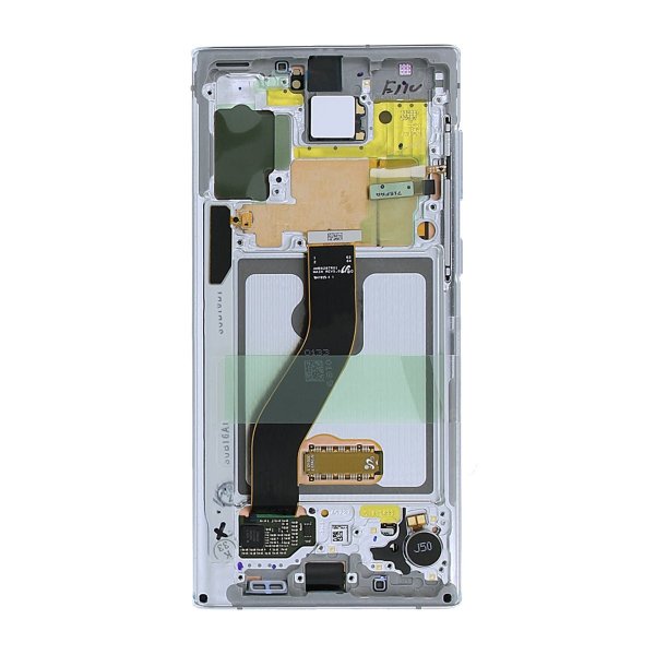Samsung Galaxy Note 10 näyttö LCD-paneelilla, alkuperäinen - Valkoinen