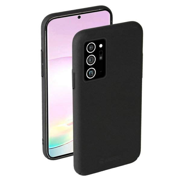 Krusell Samsung Galaxy Note 20 SandCover-suojakuori, musta