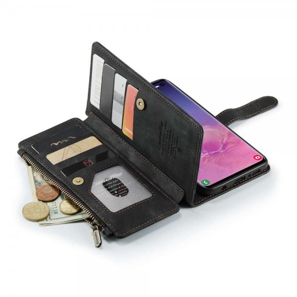 CaseMe Samsung Galaxy S10 Kotelo C30 Series Musta
