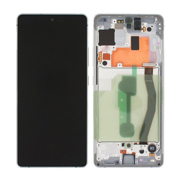 Samsung Galaxy S10 Lite (SM-G770F) Näyttö LCD-paneelilla Alkuperäinen - Valkoinen