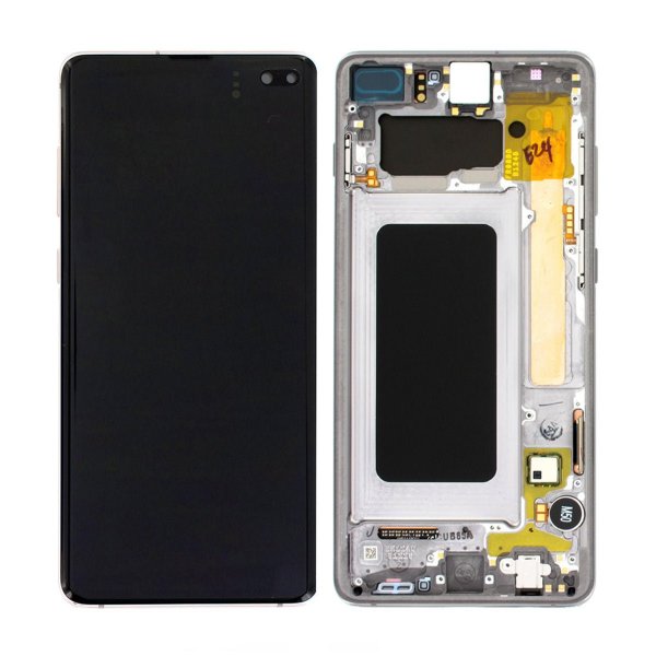 Samsung Galaxy S10 Plus (SM-G975F) Näyttö LCD-paneelilla Alkuperäinen - Musta