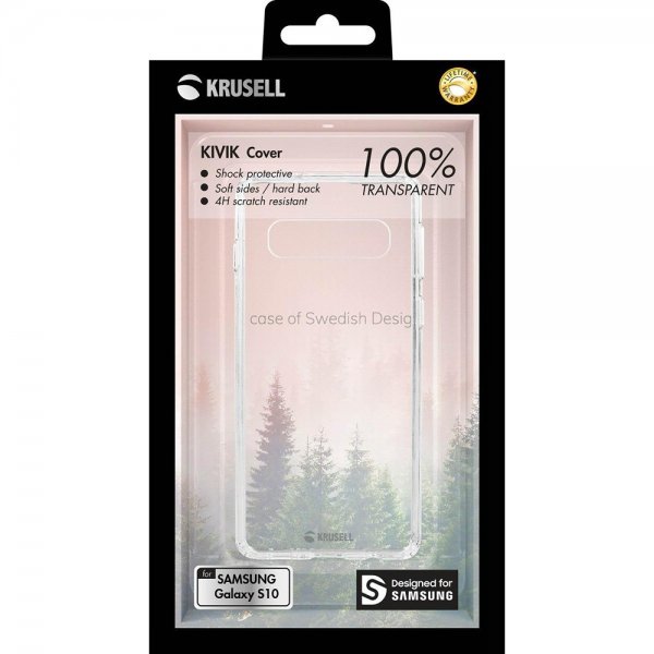 Krusell Samsung Galaxy S10 Suojakuori Kivik Cover Läpinäkyvä