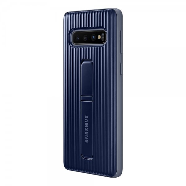 Samsung Alkuperäinen Galaxy S10 -suojakuori, jossa teline, tummansininen