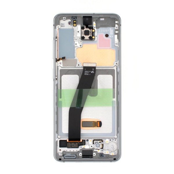 Samsung Galaxy S20 4G/5G (G980/G981) Näyttö ja LCD-paneeli Alkuperäinen - Valkoinen