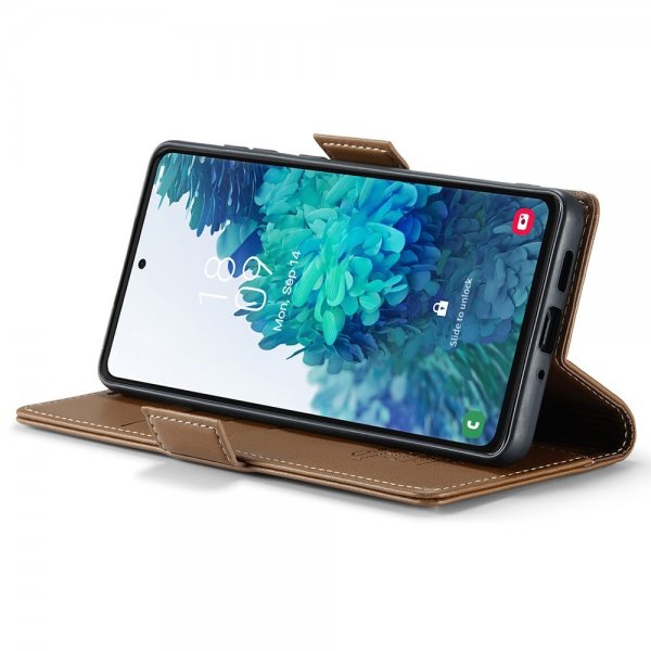 CaseMe Samsung Galaxy S20 FE Fodral 023 Series Ruskea