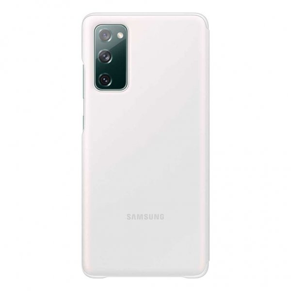 Samsung Alkuperäinen Samsung Galaxy S20 FE Smart Clear View Cover -suojakotelo, valkoinen