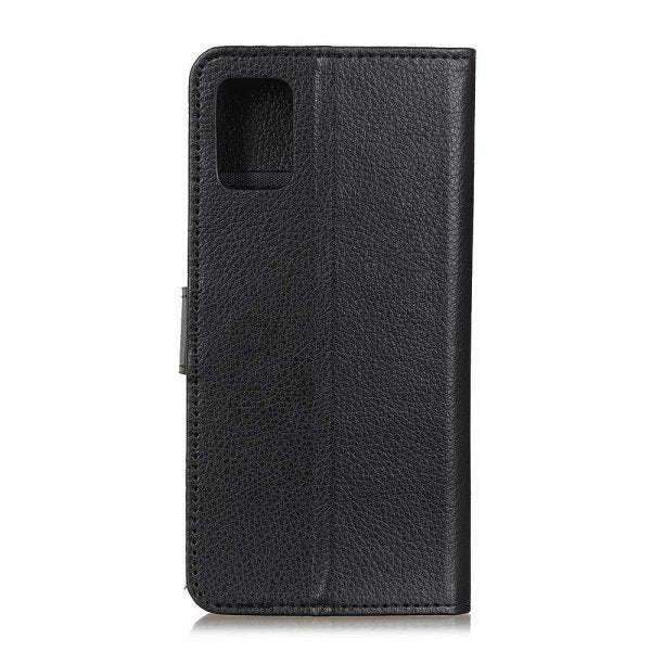 Samsung Galaxy S20 FE Litsi Nahkakotelo Musta