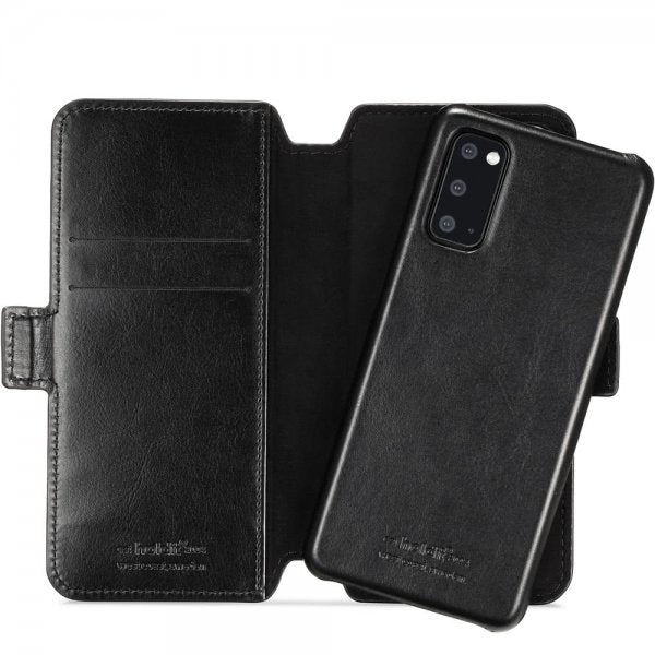 holdit Samsung Galaxy S20 Kotelo Berlin Irrotettava Kuori Musta