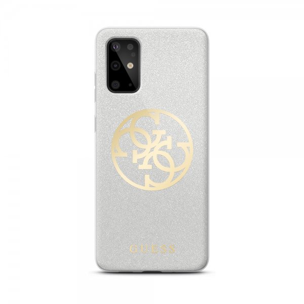 Guess Samsung Galaxy S20 Plus -kuori Glitter Circle, harmaa
