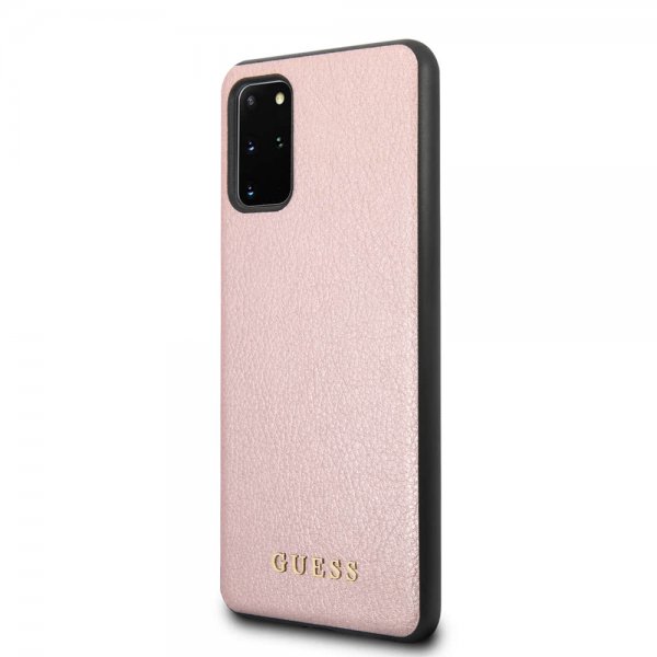 Guess Samsung Galaxy S20 Plus -kuori Iridescent Cover ruusukulta