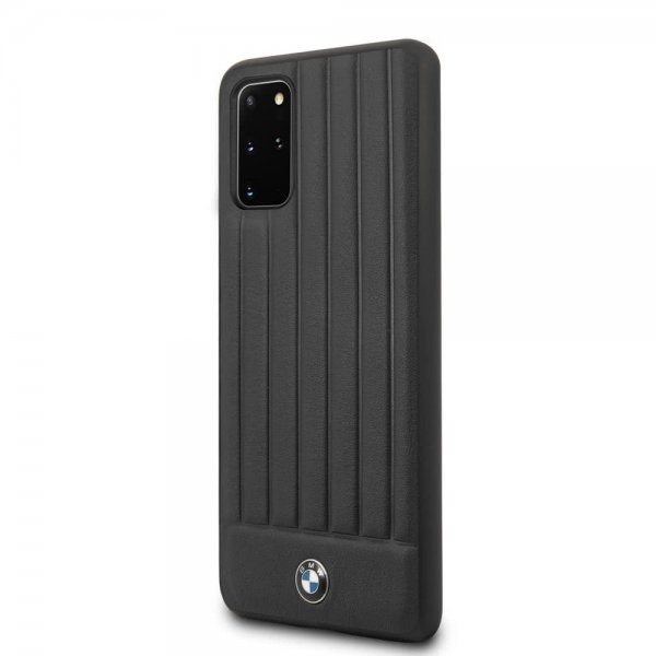 BMW Samsung Galaxy S20 Plus Suojakuori Leather Lines Musta