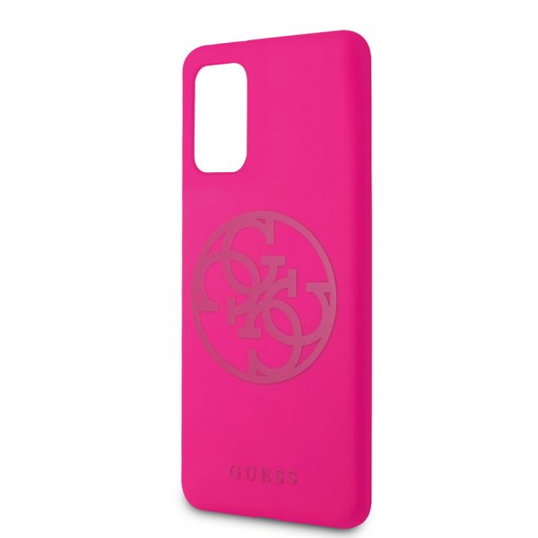 Guess Samsung Galaxy S20 Plus Suojakuori logolla, magenta