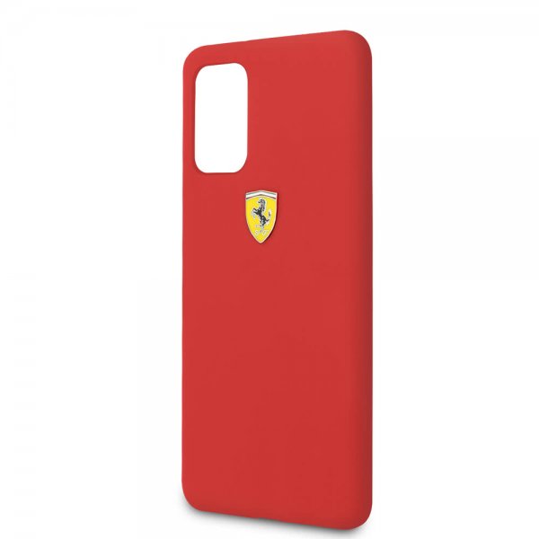Ferrari Samsung Galaxy S20 Plus -kuori logolla, punainen