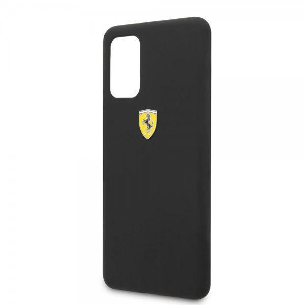 Ferrari Samsung Galaxy S20 Plus -kuori logolla, musta