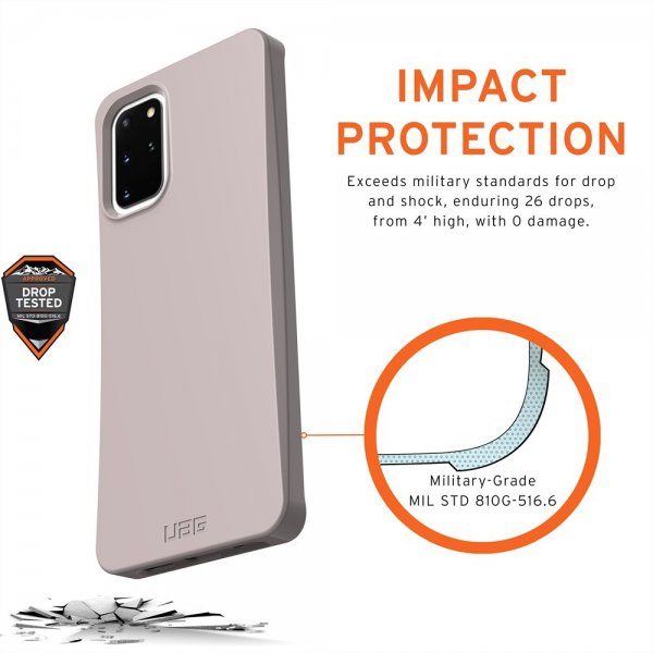 Urban Armor Gear (UAG) Samsung Galaxy S20 Plus -kuori Outback Biodegradable Cover Lilac