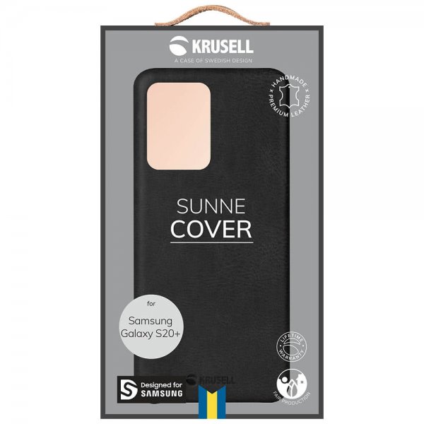 Krusell Samsung Galaxy S20 Plus Suojakuori Sunne Cover Vintage Musta