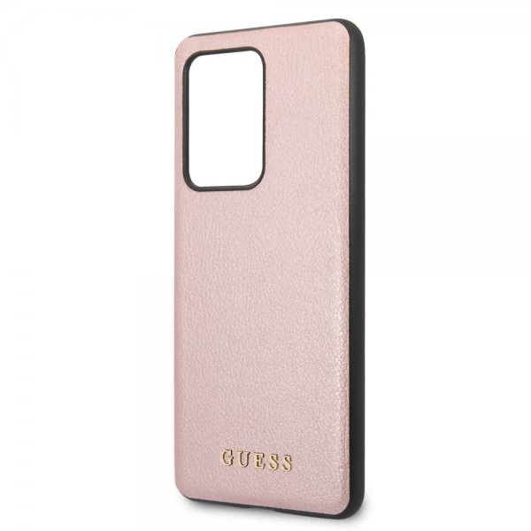 Guess Samsung Galaxy S20 Ultra Suojakuori Iridescent Cover Rosekultainen