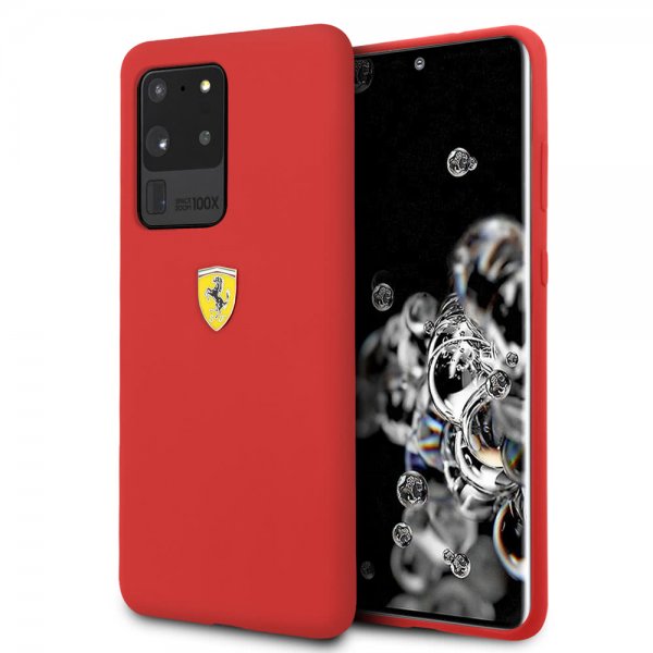 Ferrari Samsung Galaxy S20 Ultra -kuori logolla, punainen
