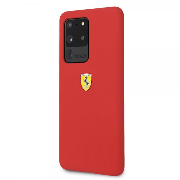 Ferrari Samsung Galaxy S20 Ultra -kuori logolla, punainen