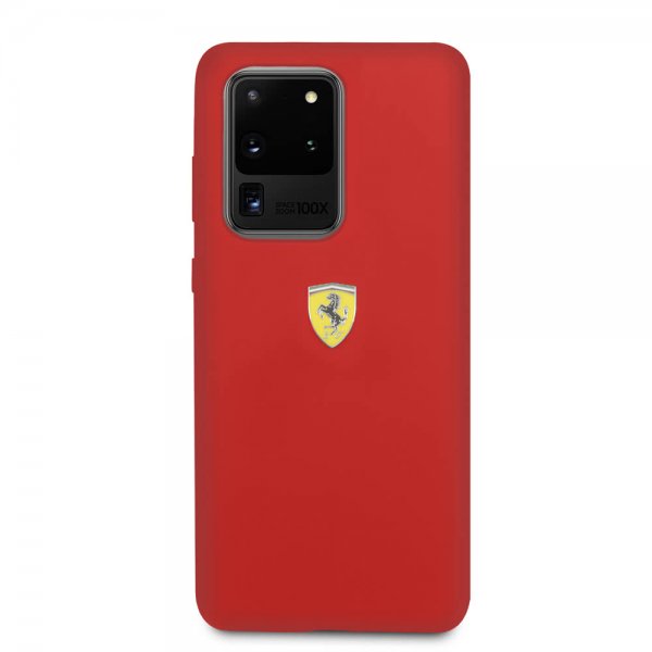 Ferrari Samsung Galaxy S20 Ultra -kuori logolla, punainen