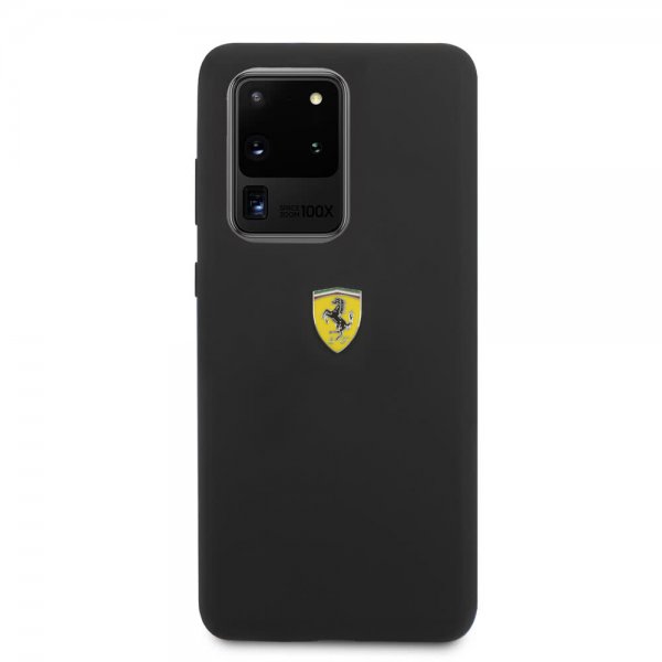 Ferrari Samsung Galaxy S20 Ultra -kuoret logolla, musta