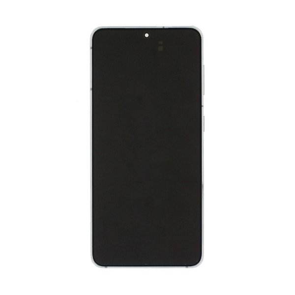 Samsung Galaxy S21 5G näyttö ja LCD-näyttö alkuperäinen - valkoinen