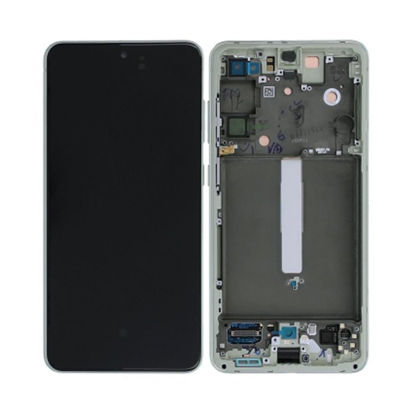 Samsung Galaxy S21 FE 5G Näyttö LCD-näytöllä, Alkuperäinen - Vihreä