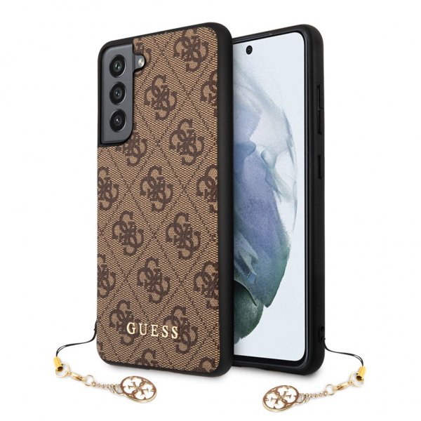 Guess Samsung Galaxy S21 FE Kuoret 4G Charms Ruskea