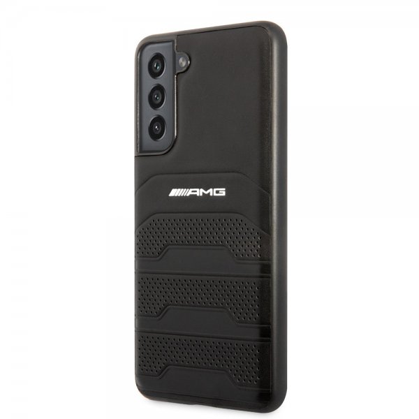 AMG Samsung Galaxy S21 FE -kuori, kaiverretut raidat, musta