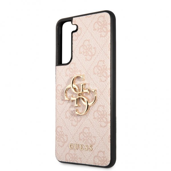 Guess Samsung Galaxy S21 FE Kuori Metal Logo Ruusukulta