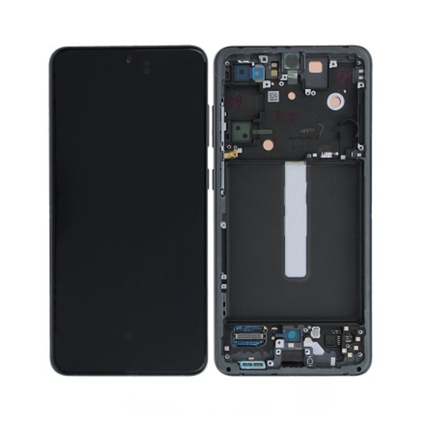 Samsung Galaxy S21 FE näyttö ja alkuperäinen LCD-näyttö - grafiitinharmaa/musta