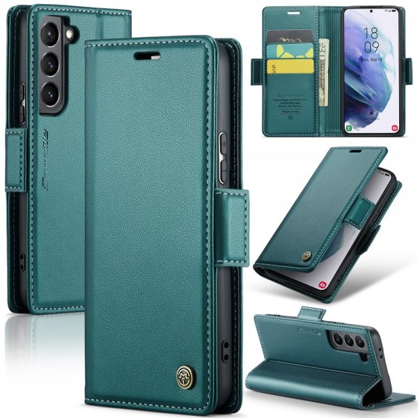 CaseMe Samsung Galaxy S21 Kotelo 023-sarja Vihreä