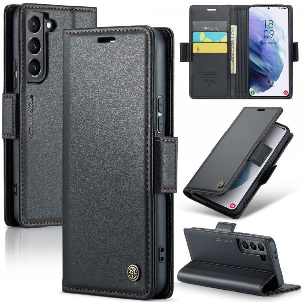 CaseMe Samsung Galaxy S21 Kotelo 023 Sarja Musta