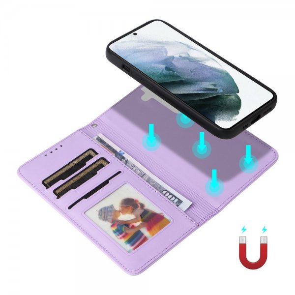 Betopnice Samsung Galaxy S21 -kotelo irrotettavalla kuorella 005 Violetti