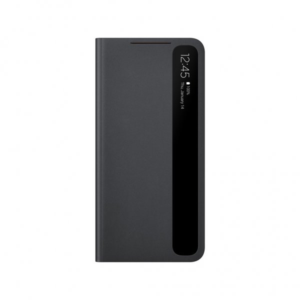 Samsung alkuperäinen Galaxy S21 -suojakotelo Smart Clear View Cover, musta