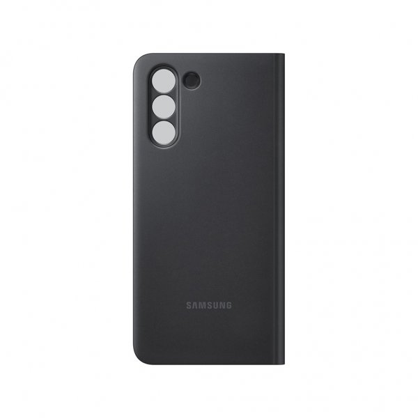 Samsung alkuperäinen Galaxy S21 -suojakotelo Smart Clear View Cover, musta