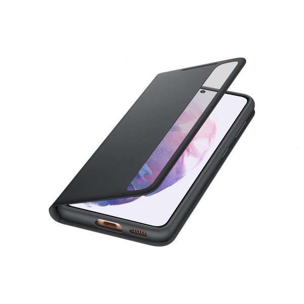 Samsung alkuperäinen Galaxy S21 -suojakotelo Smart Clear View Cover, musta