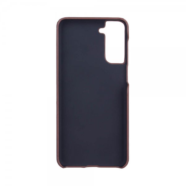 Onsala Samsung Galaxy S21 Plus -suojakotelo korttipaikalla, ruskea