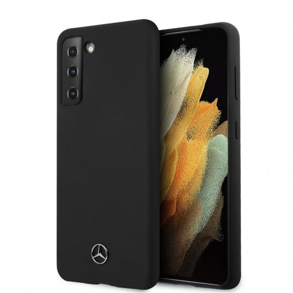 Mercedes Benz Samsung Galaxy S21 Plus -kuori logolla, musta