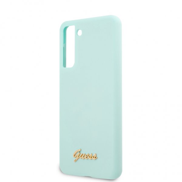 Guess Samsung Galaxy S21 Plus Kuori Metal Logo Vaaleansininen