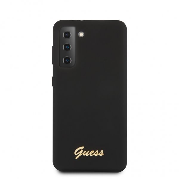 Guess Samsung Galaxy S21 Plus Kuoret Metal Logo Musta